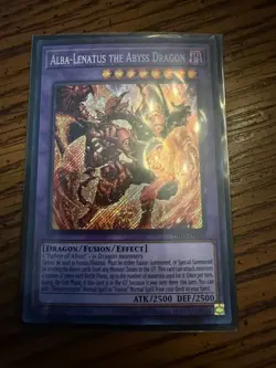 Alba-Lenatus the Abyss Dragon DIFO-EN035 Secret Rare Yugioh NM - Image 1
