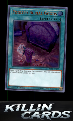 1st Edition Foolish Burial Goods BLRR-EN095 Ultra Rare Battles of Legend: Relent - Image 1