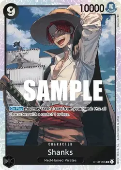 ST08-005 Shanks :: Super Rare Foil One Piece TCG Card - Image 1