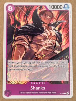 Shanks P-104 Promo Card Set 2025 ENGLISH NM One Piece - Image 4