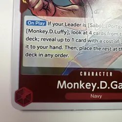 Monkey D. Garp OP13-016 One Piece TCG Rare Holo Near Mint - Image 4