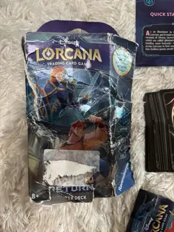 New Disney Lorcana Trading Card Game Return Starter Deck Sapphire & Steel - Image 1