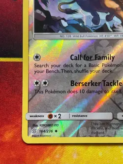 Tauros 164/236 Reverse Holo Uncommon - Pokemon S&M: Unified Minds - Pack Fresh - Image 4
