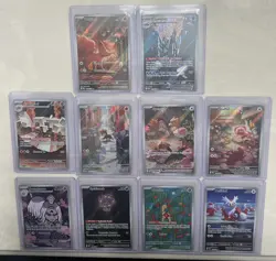 2025 Pokemon TCG Mega Evolution Illustration Rare Holo Lot of 10 - Image 1