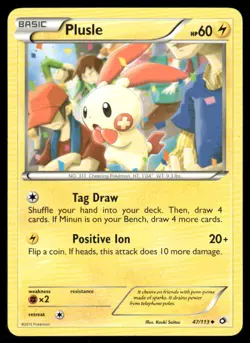 Pokemon Plusle Legendary Treasures #47/113 - Image 1
