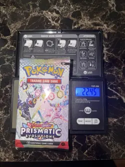 1x 22.45 Gram HEAVY Prismatic Evolutions Pack! Sealed! PRE S&V Pokemon TCG ENG - Image 1