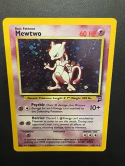 Mewtwo 010/130 Base Set 2 Holo - Vintage WOTC Pokemon TCG - Image 1