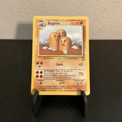 Dugtrio - 23/130 - Rare - Unlimited Edition - Base Set 2 #23/130 Pokemon TCG - Image 1