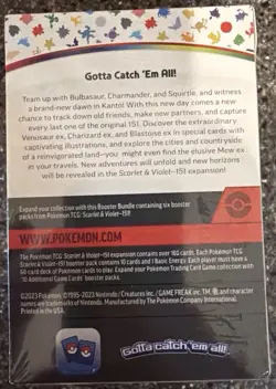 POKEMON NEW & FACTORY SEALED SCARLET & VIOLET 151 BOOSTER BUNDLE BOX-6 PACK 820650853210 - Image 2
