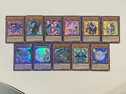 Yugioh Crystal Beast Set Sapphire Pegasus Ultimate Rainbow Dragon - Free Holo G - Image 1