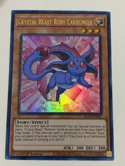 Yugioh Crystal Beast Set Sapphire Pegasus Ultimate Rainbow Dragon - Free Holo G - Image 2