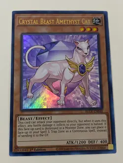 Yugioh Crystal Beast Set Sapphire Pegasus Ultimate Rainbow Dragon - Free Holo G - Image 5