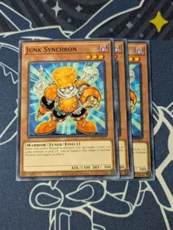 3x Junk Synchron - OP17-EN015 - Common (NM) - Yugioh Playset - Image 1