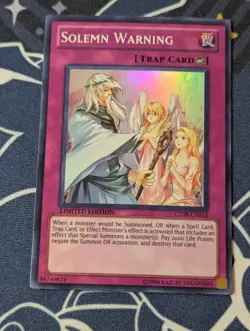 Solemn Warning CT08-EN015 Super Rare (LP) - Yugioh - Image 1