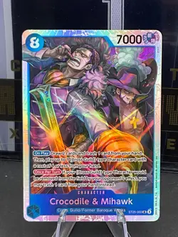 Crocodile & Mihawk ST25-003 SR Foil Starter Deck 25 Blue One Piece TCG - Image 1