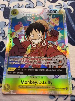 Monkey.D.Luffy OP07-109 - One Piece TCG - SR Super Rare NM English Foil - Image 1