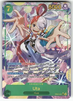 Uta (061) (Alternate Art) EB03-061 Foil Extra Booster: One Piece Heroines - Image 1