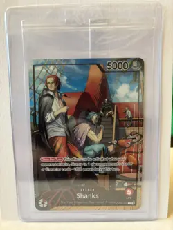 Shanks One Piece TCG Promo Foil OP09-001 PSA Magazine Promo - Sealed - Image 1