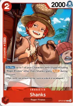 Shanks (007) C Legacy of the Master OP12-007 One Piece TCG - Image 1
