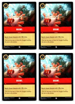 #130 Brawl - Common - Ruby PLAYSET x4 Lorcana Ursula's Return 4x - Image 1
