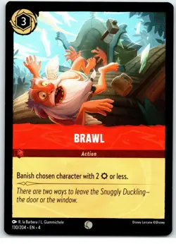 #130 Brawl - Common - Ruby PLAYSET x4 Lorcana Ursula's Return 4x - Image 4