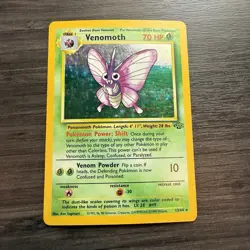 Pokemon TCG Venomoth Holo Rare Card 13/64 Jungle 1999 - Image 1