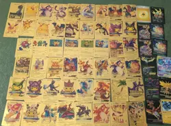 Pokemon Gold Foil Fan Art CHARIZARD Lot Of 42 Cards 2020 Gamefreak Gold Foil - Image 1
