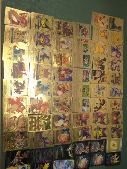 Pokemon Gold Foil Fan Art CHARIZARD Lot Of 42 Cards 2020 Gamefreak Gold Foil - Image 3