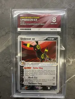 Pokemon Umbreon EX 112/115 Card Jimmy Ballard World Championships 2006 Ace 8 - Image 1