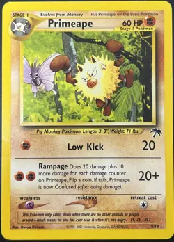 Primeape 18/18 Southern Islands Reverse Holo Rare Pokemon Card LP - Image 1