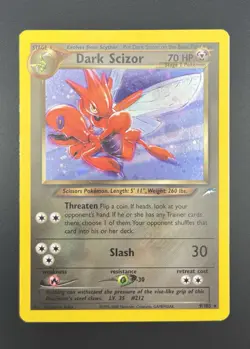 Pokemon Dark Scizor #9/105 Neo Destiny Set Holo Rare Card - Image 1