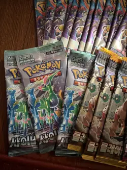 40x RANDOM Pokemon Booster Pack Lot Cards Variety Bundle Factory SEALED KOREAN - Image 2