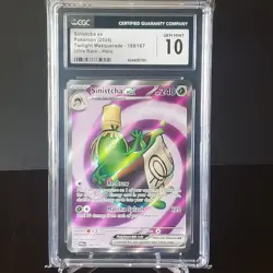 CGC 10 Sinistcha ex 189/167 Twilight Masquerade Full Art Ultra Rare Pokemon Card - Image 1