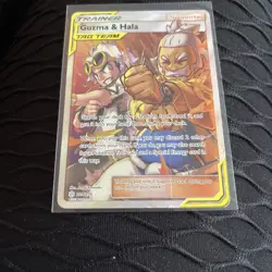Pokemon Guzma & Hala, 229/236, SM Cosmic Eclipse Set, Full Art Trainer Card - Image 3