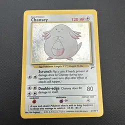 Pokemon WOTC Card - Chansey - Base Set 2 - Holo Rare - 3/130 - Image 1