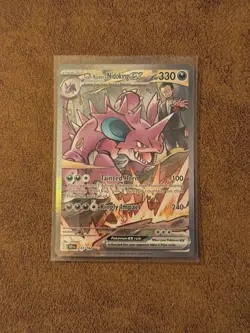 Pokemon Team Rockets Nidoking EX Holo Card 233/182 Destined Rivals - FREE SHIP - Image 1