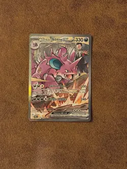 Pokemon Team Rockets Nidoking EX Holo Card 233/182 Destined Rivals - FREE SHIP - Image 4