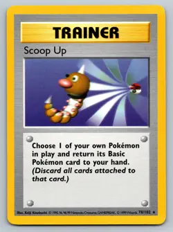 Pokemon Scoop Up Base Set 78/102 Rare Regular 1999 TCG Trainer Card LP - Image 1