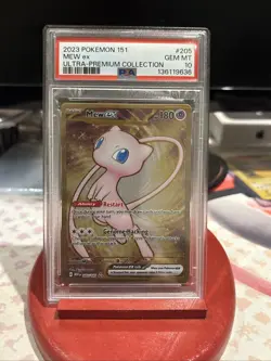 Mew Ex 205/165 PSA 10 Metal Gold Card - Image 1