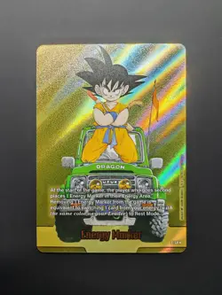 Son Goku E-48 Gold Energy Marker Dragon Ball Manga SB01 Card Fusion World US - Image 1