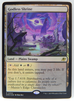 2025 MTG Edge of Eternities - Foil Promo #0254 - GODLESS SHRINE - Image 1