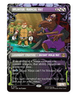 Splinter, Radical Rat - Showcase Teenage Mutant Ninja Turtles MTG - Image 1