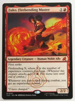 MTG - Zuko, Firebending Master #127 - Avatar: The Last Airbender Eternal ~ MINT - Image 1