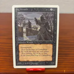 Vintage Magic the Gathering: Bog Wraith NM-Mint, English 2nd Edition Unlimited - Image 1