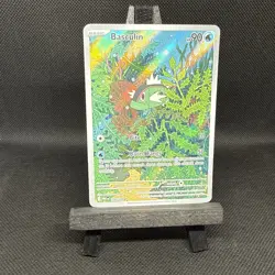 Basculin 105/086 Art Rare Holo White Flare sv11W Pokemon Card TCG NM - Image 1