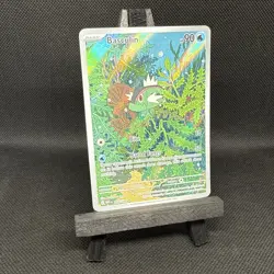 Basculin 105/086 Art Rare Holo White Flare sv11W Pokemon Card TCG NM - Image 3