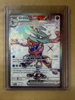 OBO / Greninja EX 198/167 Twilight Masquerade Full Art Ultra Rare Pokemon TCG - Image 1