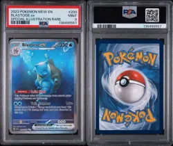 2023 POKEMON MEW EN-151 SPECIAL ILLUSTRATION RARE #200 BLASTOISE EX PSA 9 - Image 3