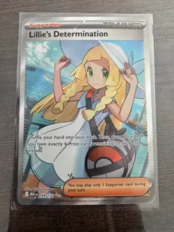 Lillie's Determination 169/132 🌟🌟 Pokemon Mega Evolution Holo Ultra Rare NM/M - Image 1