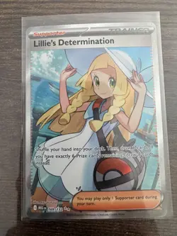 Lillie's Determination 169/132 🌟🌟 Pokemon Mega Evolution Holo Ultra Rare NM/M - Image 3